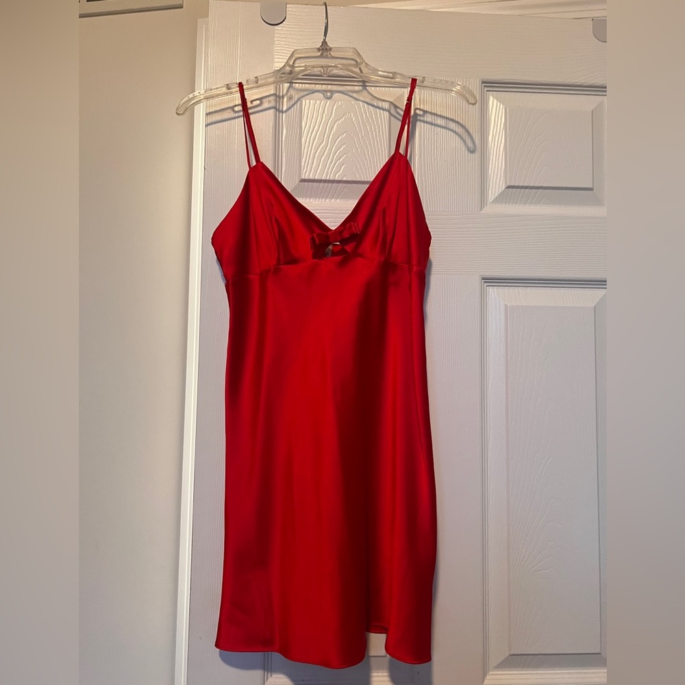 Victoria's Secret Red Satin Chemise